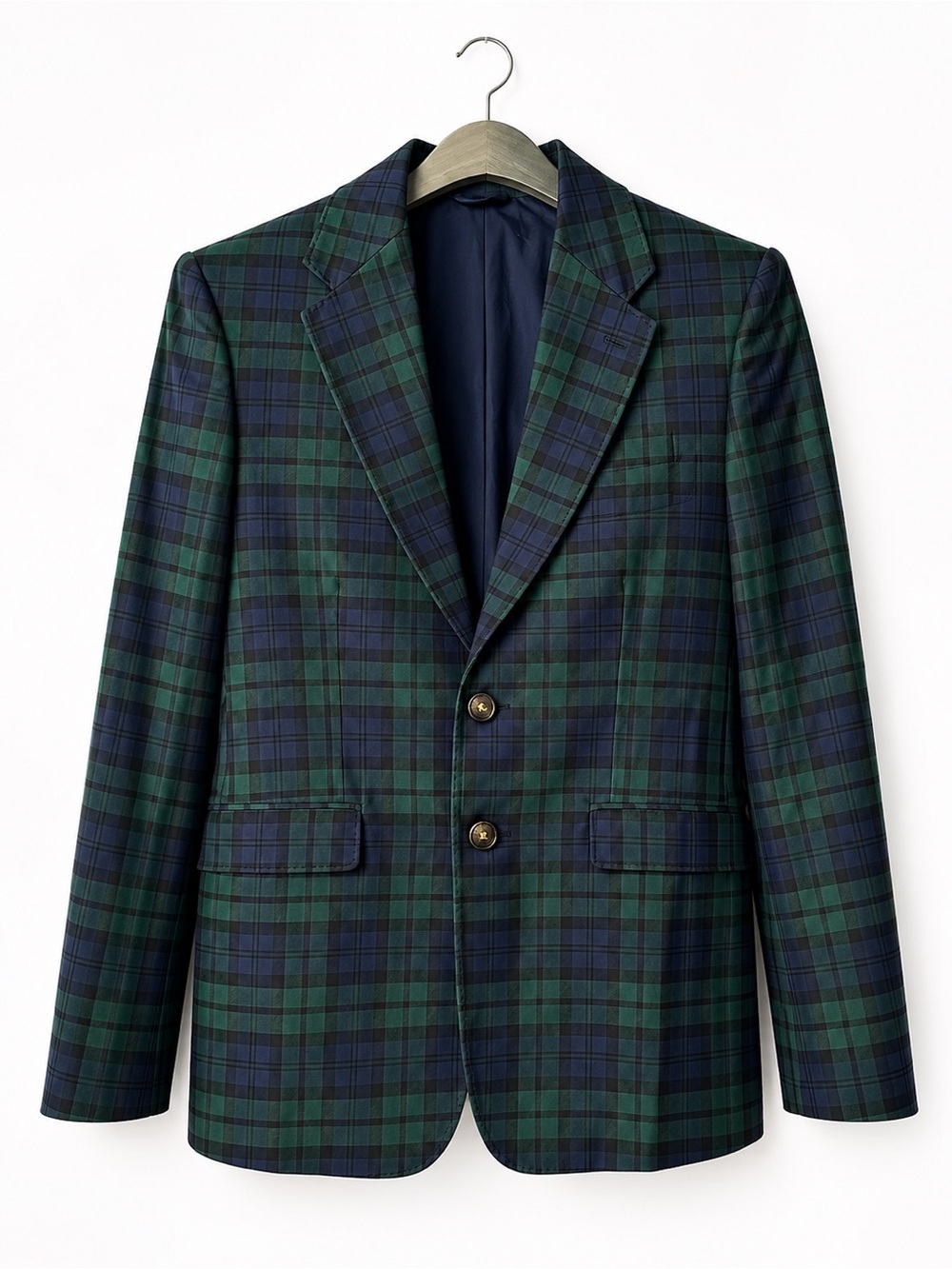Vineyard Vines Green & Navy Tartan Blazer (Fits XS in Ladies)